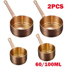 2x Bronze Mini Pot Frying