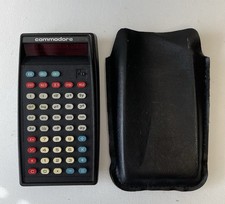 Vintage Commodore Portable Electronic Calculator With Case
