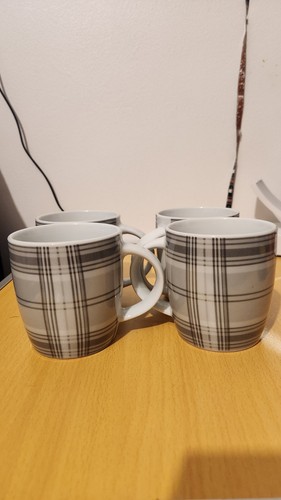 Waterside fine china mugs - fine, x4