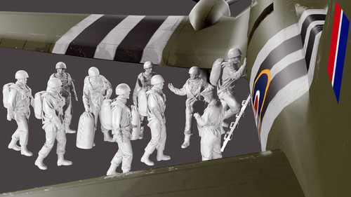 Wwii british airborne boarding - airborne,