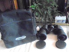 10x50 ZENNOX BINOCULARS OPTICS FIELD 5 WITH SOFT BLACK CASE SHOULDER/BELT STRAP
