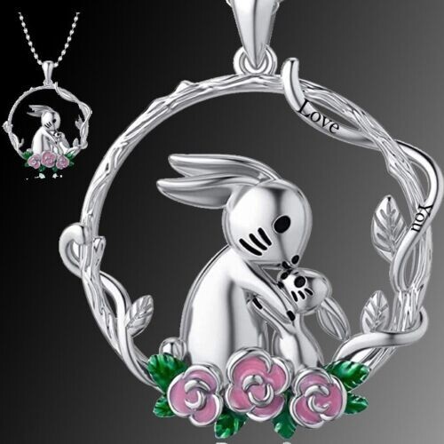 Tree life pendant - of, bunny
