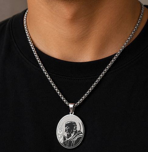 Silver saint father padre - silver,