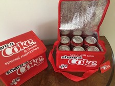 2 X Official Coca Cola “Share a coke” mini cooler bags. New