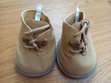 Build-a-Bear lace-up beige boots / shoes
