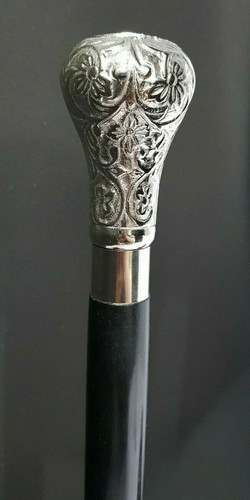 Brass derby head walking cane - brass,