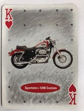 Harley Davidson Motorcycles Motorbike Swap Playing Card: Sportster 1200 Custom 2