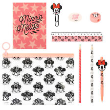 Minnie Mouse 9pcs Transparent Filled Pencil Case Stationery Set Waterproof Boys
