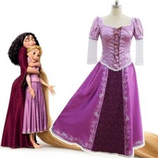Fairytale Princess Tangled Rapunzel Birthday Fancy Cosplay Costume Dance Dresses