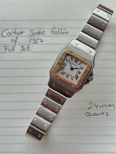 Cartier santos galbée 24mm - cartier,