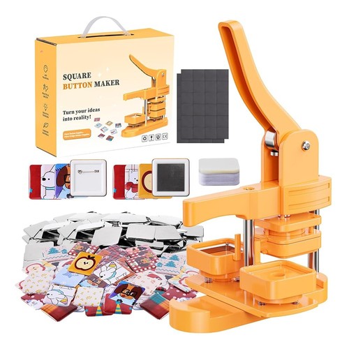 55mm square button maker - 55mm/1.97",