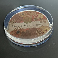 Vintage Round Flat Top Glass