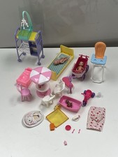 Bundle Of Barbie Baby Dolls, Pram & Nursery Items