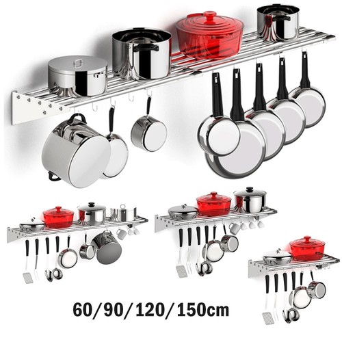 Metal pan pot rack - pan, wall