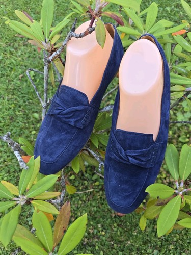 Gabor navy blue suede flat - gabor,