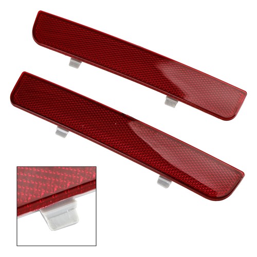 Red rear bumper reflector - red,