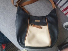 Ladies Black & Cream Shoulder Bag From Principles