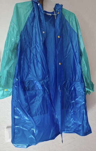 Vintage pvc raincoat rain cape - vintage,