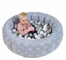 Grey Flocked Ball Pit With 30