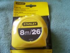 STANLEY 8M 26'  YELLOW MEASURING TAPE  0-30-456 MADE IN USA