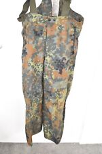 German Army Combat Waterproof Flecktarn Bib & Brace Trousers – 1995 Dated – W34"