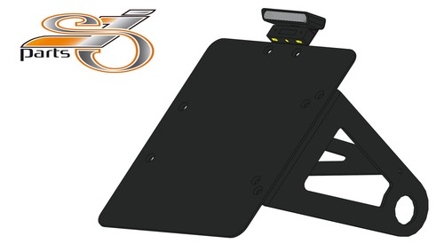 Side license plate holder - side,