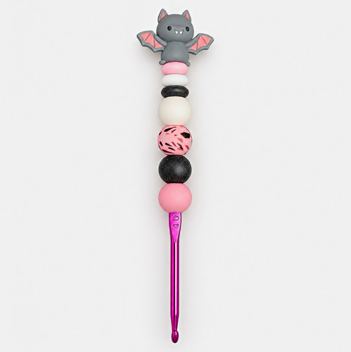 Handmade beaded crochet hook - crochet,