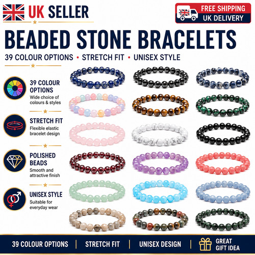 Natural stone beads - natural,