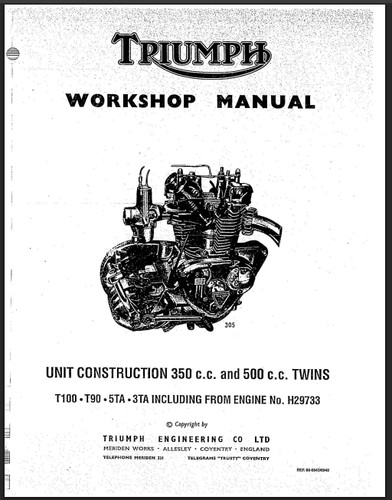 1963 1974 triumph - 1963-1974, 350cc