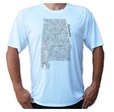 Alabama State Map Sport Boat