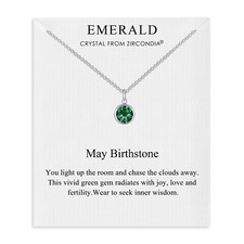 Birthstone Necklaces Created with Crystals from Zircondia® by Philip Jones
