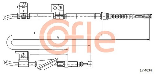 Cofle 4034 cable parking - 17.4034,