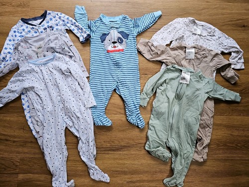 Baby boy sleep suit zip - zip, up