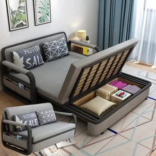 Pull-Out Sofa Bed with Storage | Convertible Sleeper Sofabed
