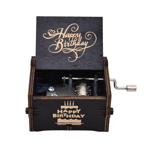Hand crank music box - hand, happy