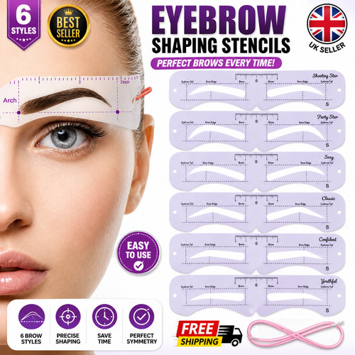 10x eyebrow stencils - 10x,