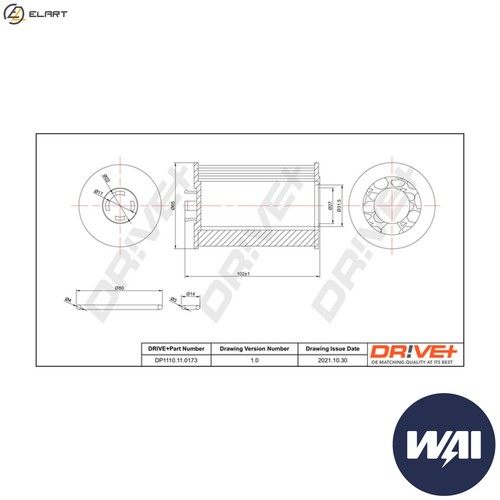 Oil filter dp1110 - oil,