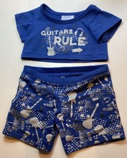 Build bear blue guitars - a,