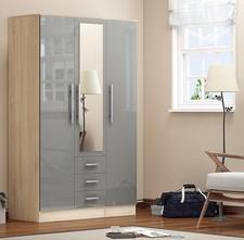 Combi 3 door 3 drawers wardrobe