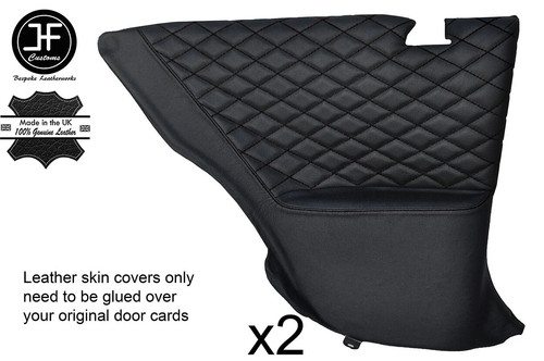 Black diamond stitch rear - black,