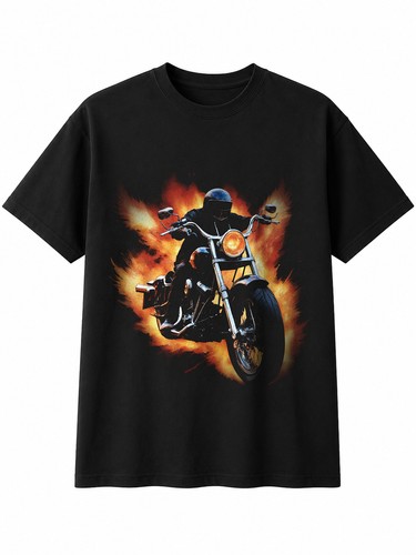 Chopper motorcycle burning - chopper,