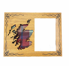 Arcaro Art Tartan Scotland Map