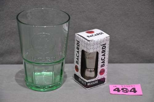 New bacardi glass and - new,