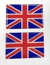 2 x UNION JACK FLAG STICKERS