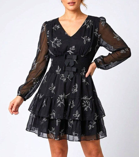 Voodoo vixen black chiffon - black,