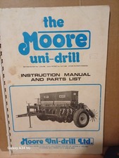 Original Moore Uni-Drill Instruction Manual & Parts List, c 1970's