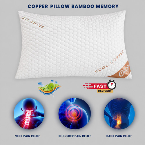 Copper pillow bamboo - copper,
