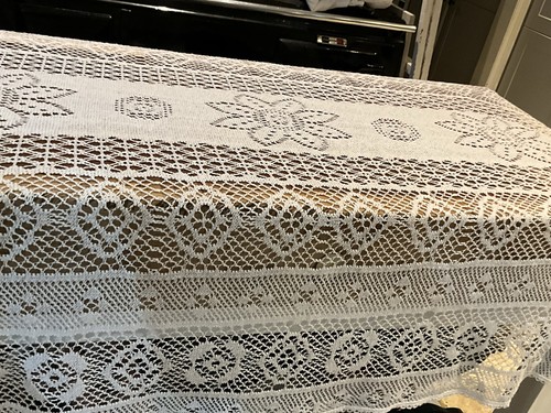 Large white vintage crochet - large,