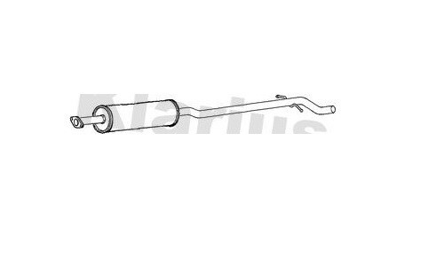 Vo387k exhaust centre silencer - exhaust,