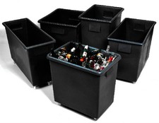 Black Bar Bottle Bin Portable